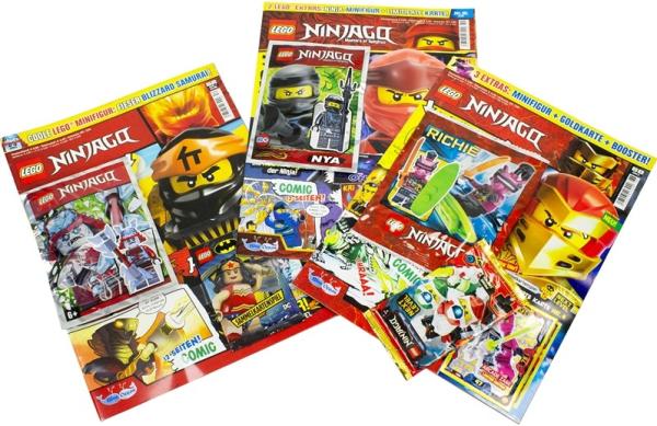 XL-Blindbag Lego Ninjago Helden-Power  (3x Magazines + 3x Lego Extras) Pack 3